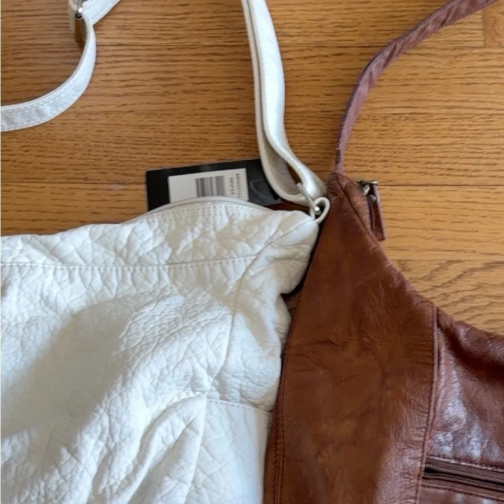 Elegant Brown and Cream Women's versatile crossbody or shoulder Bags